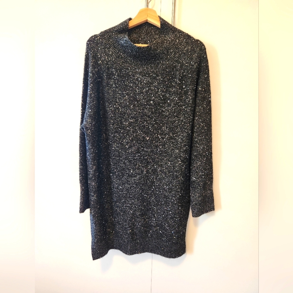 Sparkly knit sweater dress size L